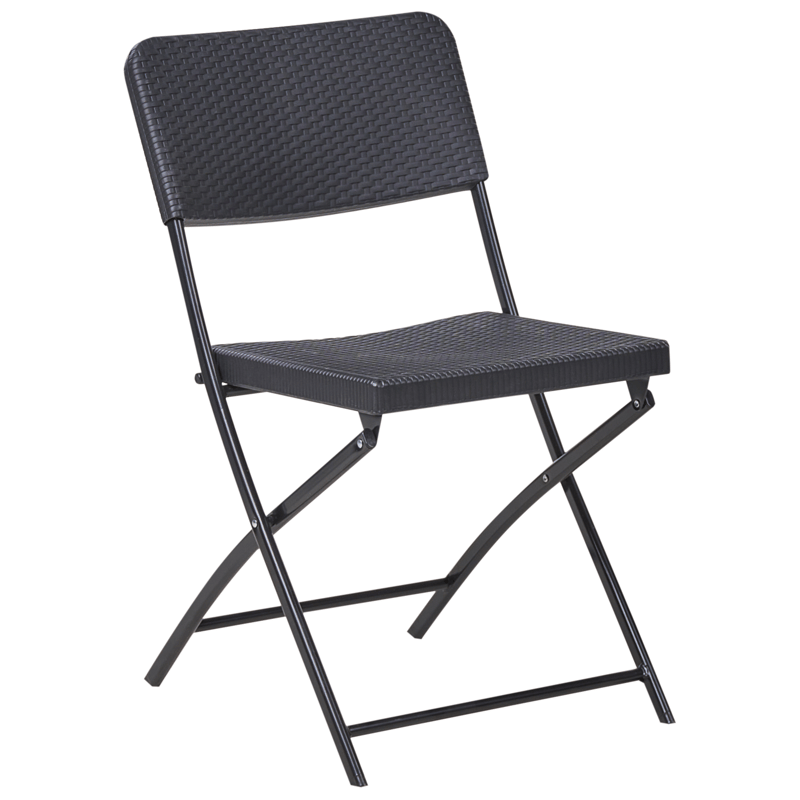 Kahvilasetti ulos Trappeto - Musta - Puutarhakalusteet - Parveke - Parvekekalusteet - Parvekesetti