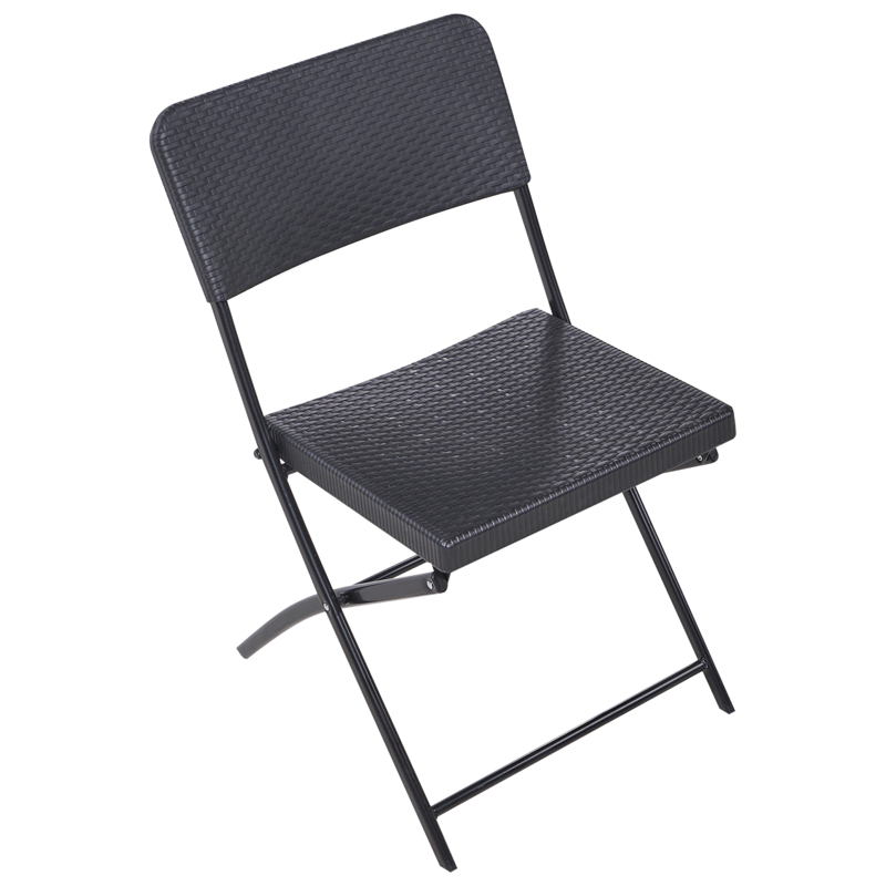 Kahvilasetti ulos Trappeto - Musta - Puutarhakalusteet - Parveke - Parvekekalusteet - Parvekesetti