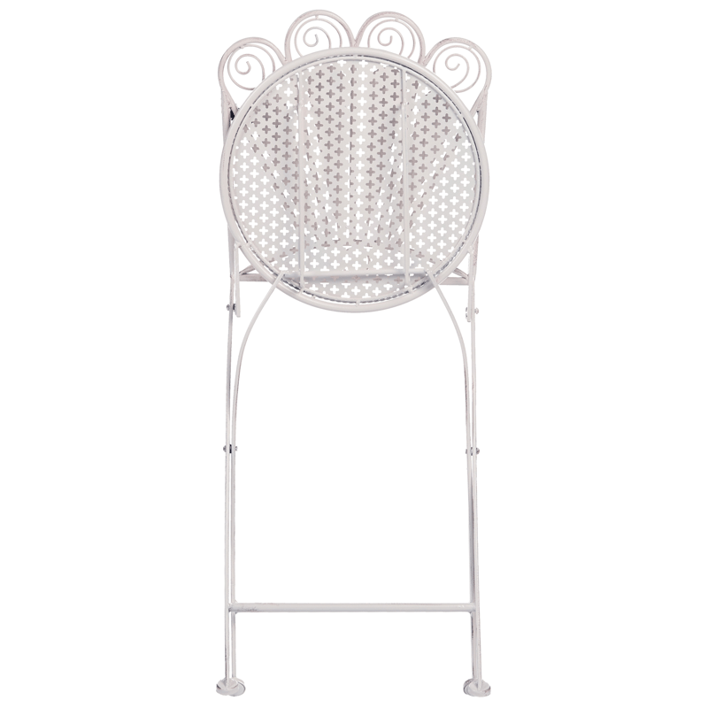 Kahvilasetti ulos penkillä Pavia Rauta - Valkoinen - Puutarhakalusteet - Parveke - Parvekekalusteet - Parvekesetti