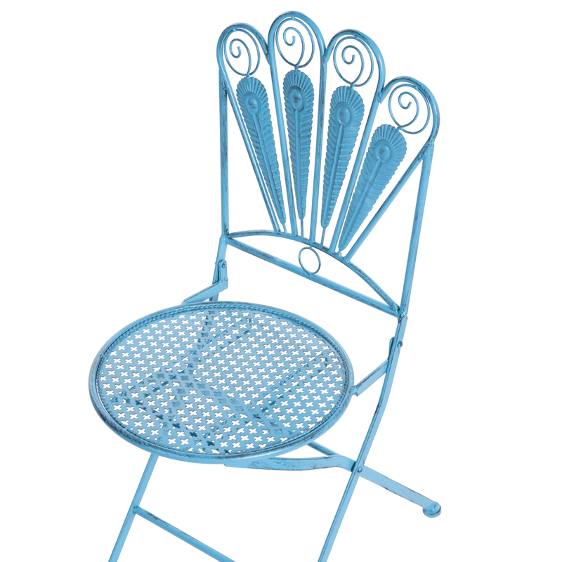 Kahvilasetti ulos penkillä Pavia Rauta - Sininen - Puutarhakalusteet - Parveke - Parvekekalusteet - Parvekesetti