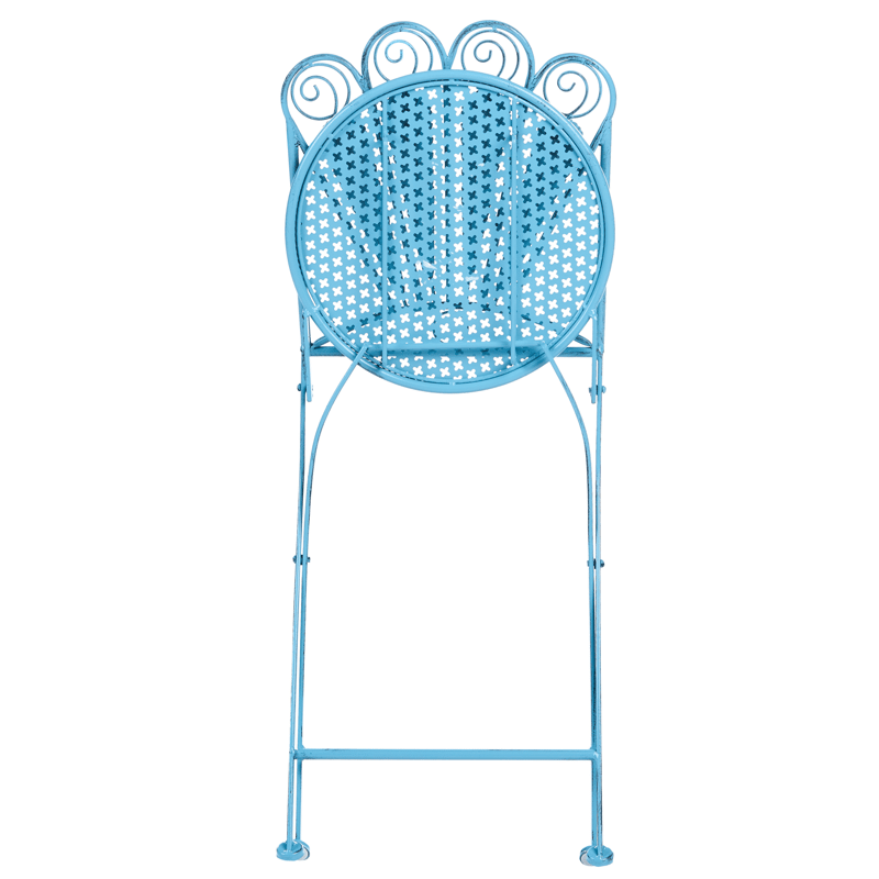 Kahvilasetti ulos penkillä Pavia Rauta - Sininen - Puutarhakalusteet - Parveke - Parvekekalusteet - Parvekesetti