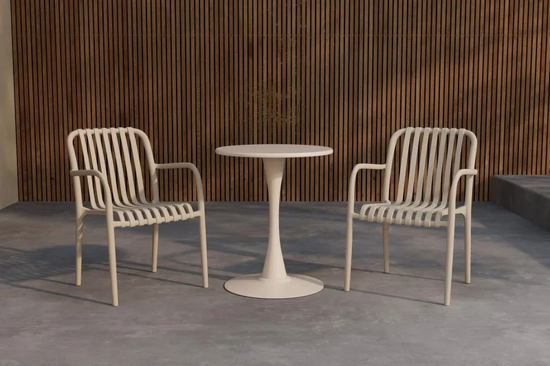 Limnos kahvilaryhmä ulkokäyttöön, Beige