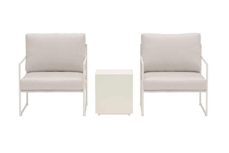 Lissabon kahvilaryhmä ulkokäyttöön - Beige - Puutarhakalusteet - Parveke - Parvekekalusteet - Parvekesetti