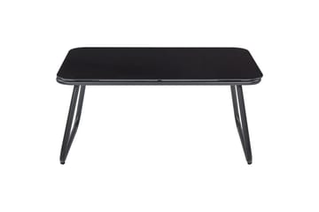 Loungegrupp Beliani Pomonte Svart/Grå Black||Grey - Puutarhakalusteet - Terassiryhmät - Oleskeluryhmät
