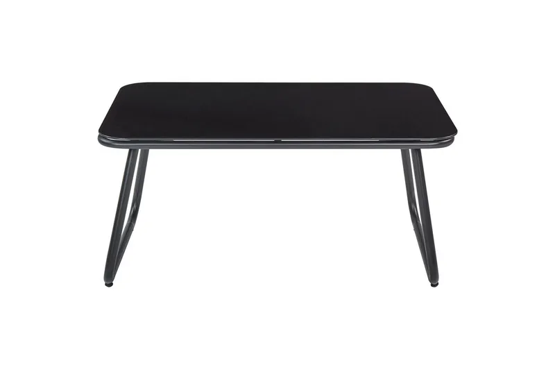 Loungegrupp Beliani Pomonte Svart/Grå Black||Grey - Puutarhakalusteet - Terassiryhmät - Oleskeluryhmät