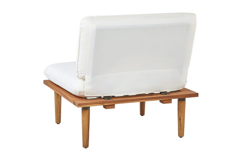 Loungegrupp med bord Beliani Frascati Grönt/ljust trä, 4-Sits White||Light wood - Puutarhakalusteet - Terassiryhmät - Oleskeluryhmät