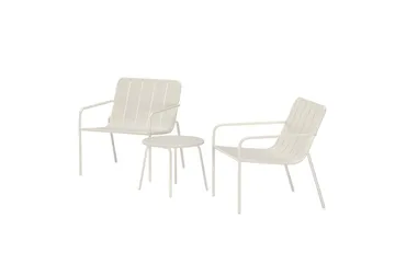 Minos kahvilaryhmä ulkokäyttöön - Beige - Puutarhakalusteet - Parveke - Parvekekalusteet - Parvekesetti