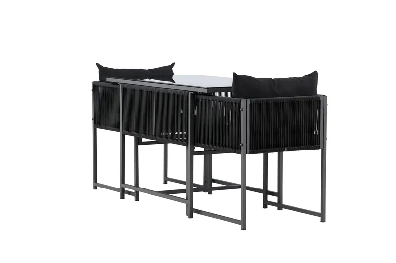 Noto Parvekesetti 2-istuttava - Beige - Puutarhakalusteet - Parveke - Parvekekalusteet - Parvekesetti