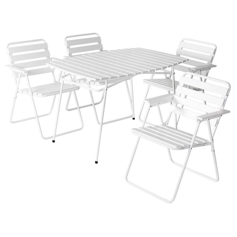 Pöytäryhmä Varax Retro 403 + 4 kpl 305 Valkoinen, Valkoinen