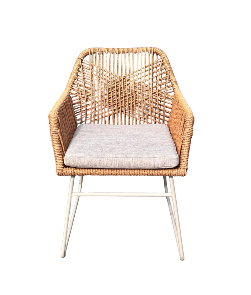 Palermo Bistrosetti Seville käsinojatuoleilla - Harmaa/Beige/Hiekka - Puutarhakalusteet - Parveke - Parvekekalusteet - Parvekesetti