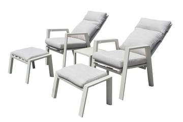 Palermo Puutarhakalusteryhmä Relax sivupöydällä - Beige - Puutarhakalusteet - Parveke - Parvekekalusteet - Parvekesetti