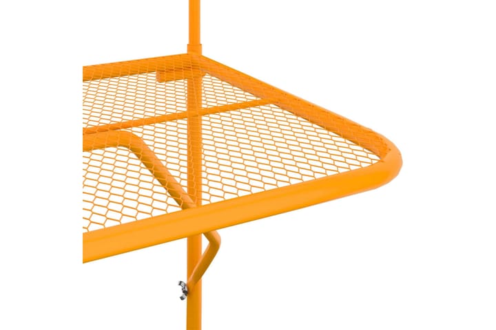 Parvekepöytä keltainen 60x40 cm teräs - Keltainen - Parvekepöytä