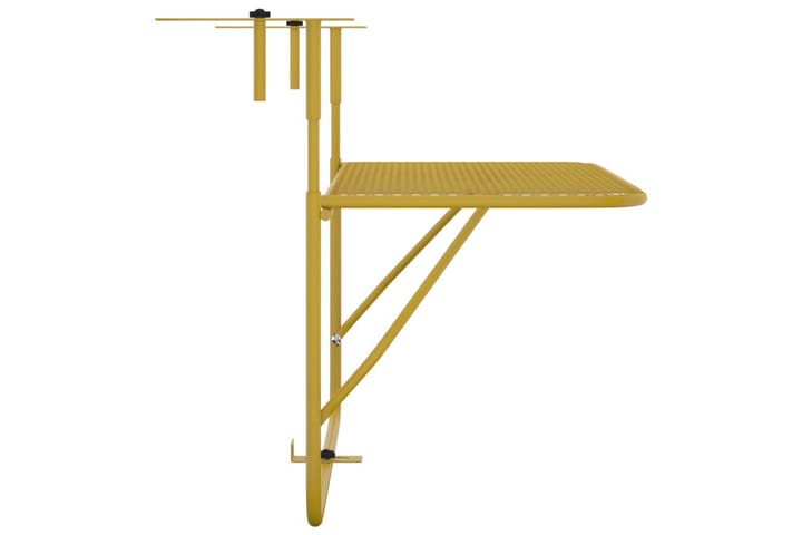 Parvekepöytä kultainen 60x40 cm teräs - Kulta - Parvekepöytä
