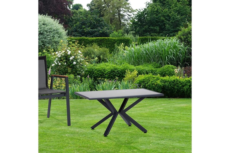 Parvekepöytä Narellan 150 cm - Musta - Puutarhakalusteet - Parveke - Parvekekalusteet - Parvekepöytä