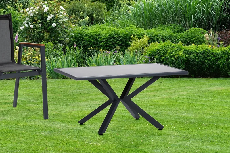 Parvekepöytä Narellan 150 cm - Musta - Puutarhakalusteet - Parveke - Parvekekalusteet - Parvekepöytä