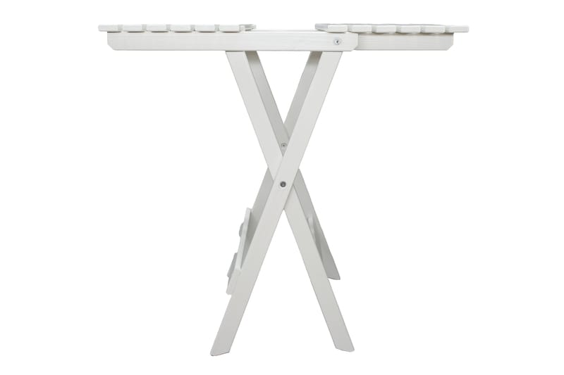 Taittopöytä Calayan 65 - Valkoinen - Puutarhakalusteet - Parveke - Parvekekalusteet - Parvekepöytä