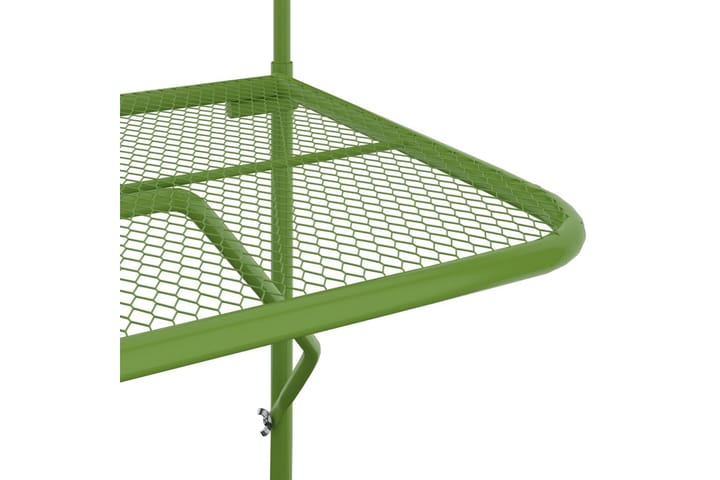 Parvekepöytä vihreä 60x40 cm teräs - Vihreä - Parvekepöytä