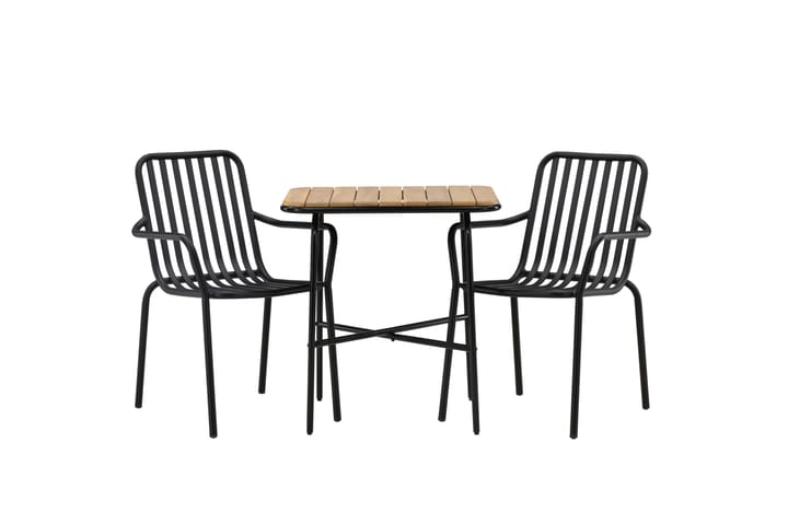 Parvekeryhmä Holmbeck 70 cm 2 Peking tuolia - Musta/Ruskea - Parvekesetti - Cafe-ryhmä