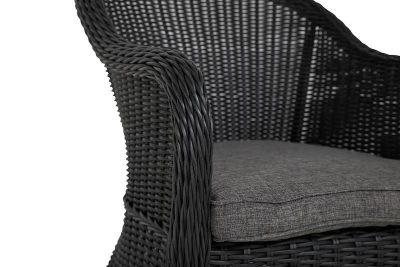 Parvekeryhmä Marcus 2 Light nojatuolia Pehmusteet - Musta - Puutarhakalusteet - Parveke - Parvekekalusteet - Parvekesetti