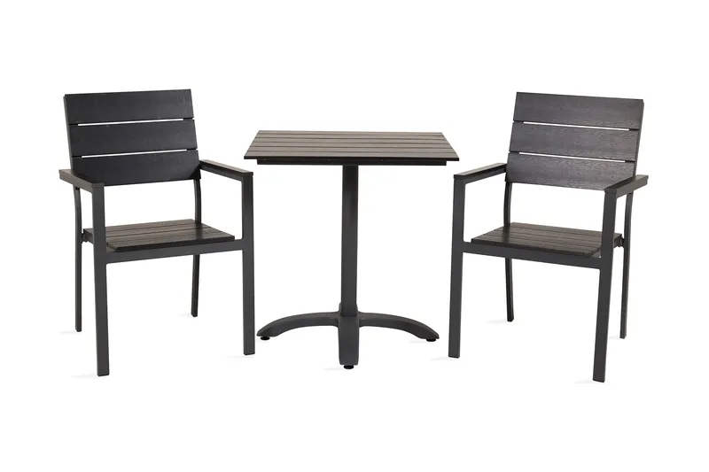 Caféryhmä Norfolk + 2 Konob Tuolia, Musta