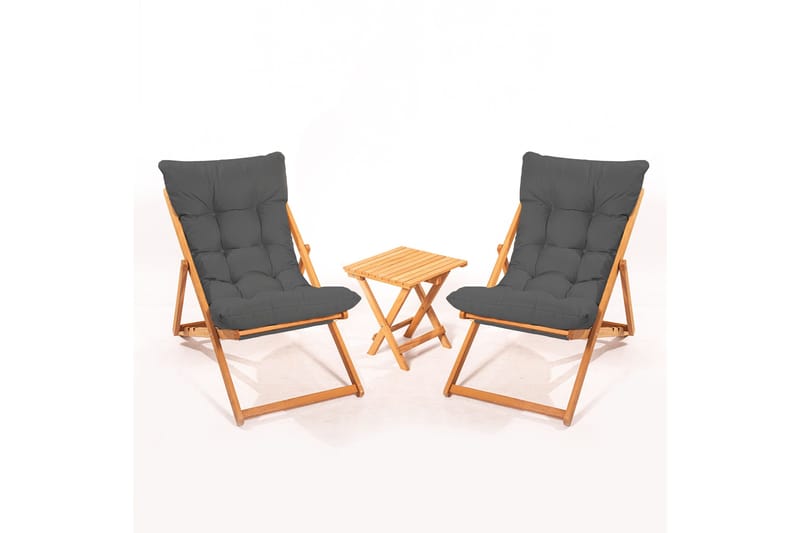 Kahvilasarja Nanni - Harmaa - Puutarhakalusteet - Parveke - Parvekekalusteet - Parvekesetti