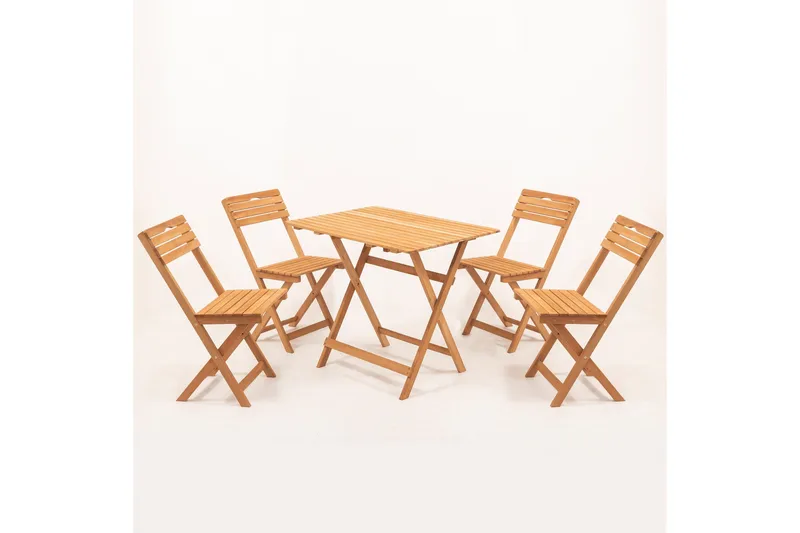 Kahvilasarja Parwati - Pähkinä - Puutarhakalusteet - Ulkoryhmä - Ruokailuryhmät ulos