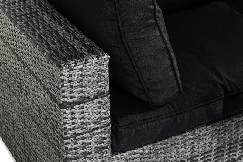 Loungeryhmä Bahamas 2:n ist - Harmaa Pöytä - Puutarhakalusteet - Parveke - Parvekekalusteet - Parvekesetti