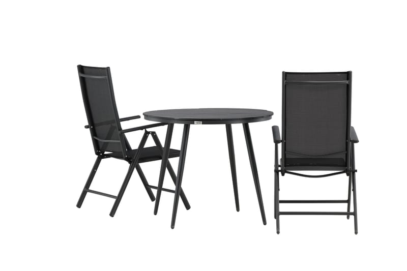 Parvekeryhmä Break Pyöreä 90 cm 2 Break - Musta - Puutarhakalusteet - Parveke - Parvekekalusteet - Parvekesetti