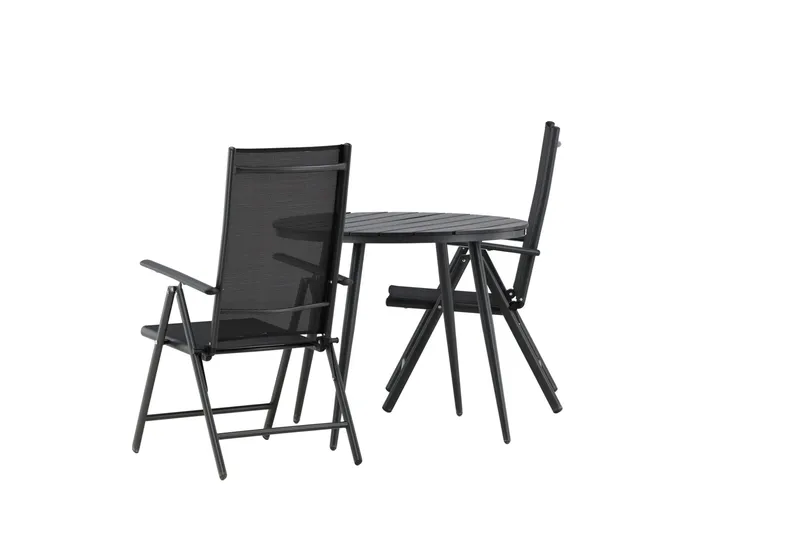 Parvekeryhmä Break Pyöreä 90 cm 2 Break - Musta - Puutarhakalusteet - Parveke - Parvekekalusteet - Parvekesetti