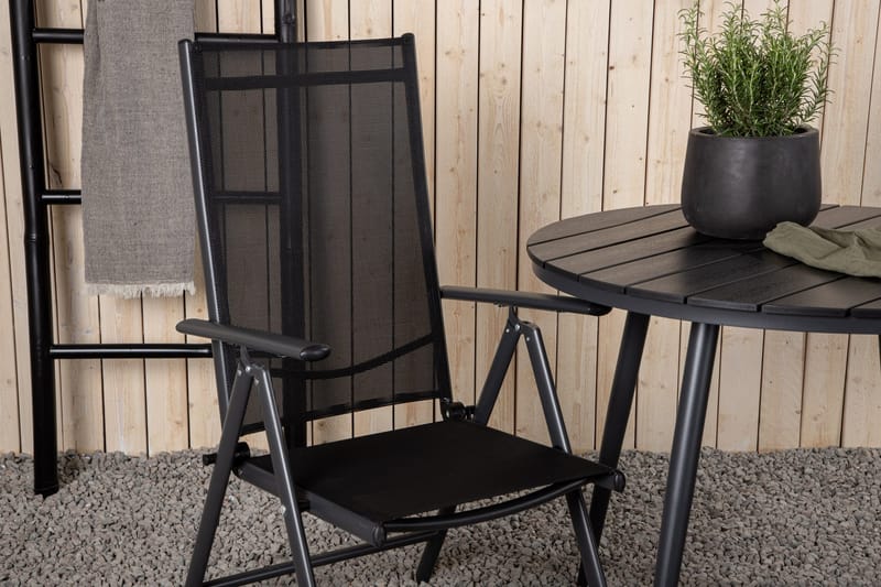 Parvekeryhmä Break Pyöreä 90 cm 2 Break - Musta - Puutarhakalusteet - Parveke - Parvekekalusteet - Parvekesetti