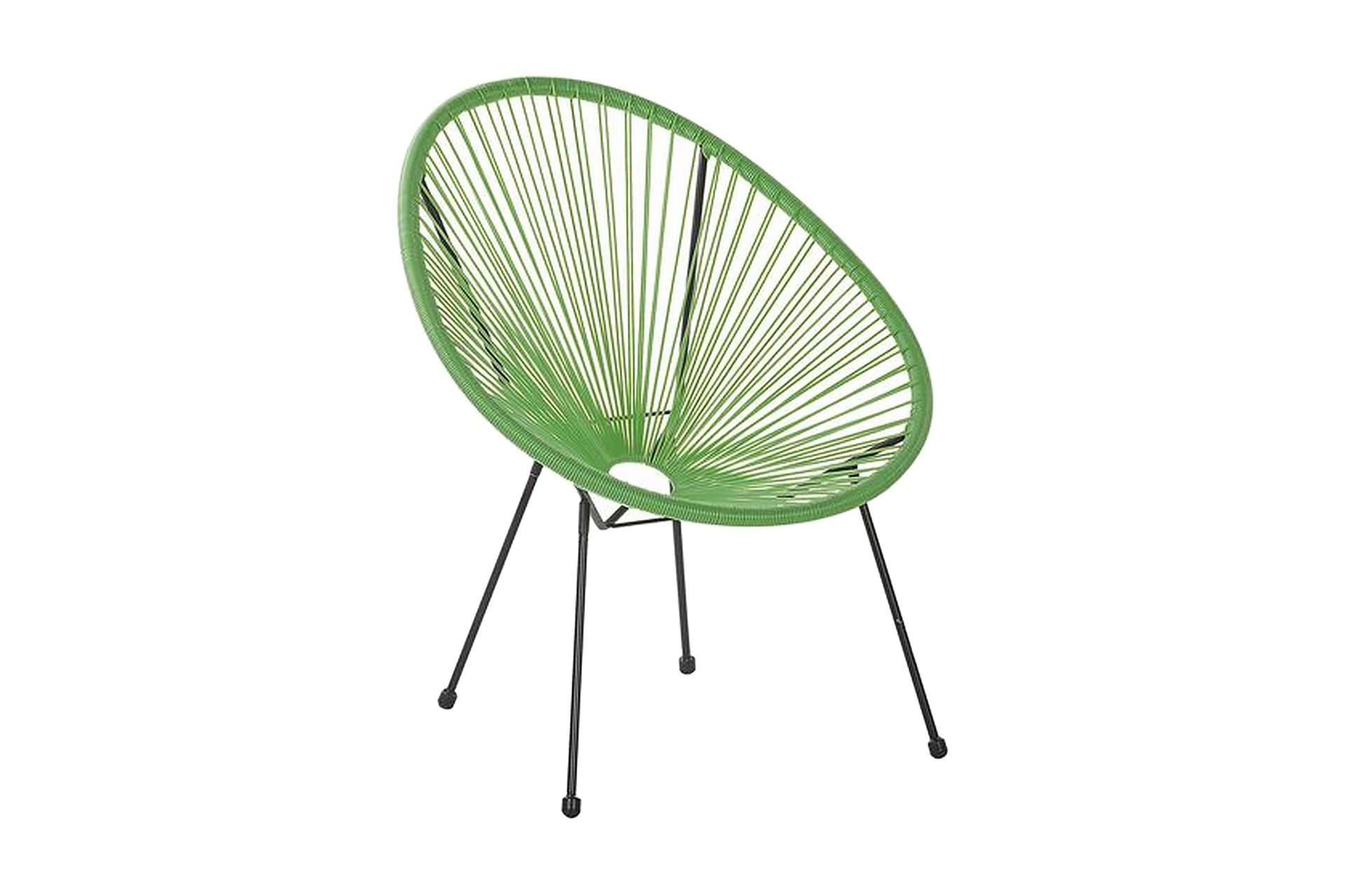 Parvekeryhmä Cayaco 70 cm + 2 tuolia - Polyrottinki/vihreä - Puutarhakalusteet - Parveke - Parvekekalusteet - Parvekesetti