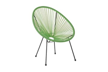 Parvekeryhmä Cayaco 70 cm + 2 tuolia - Polyrottinki/vihreä - Puutarhakalusteet - Parveke - Parvekekalusteet - Parvekesetti