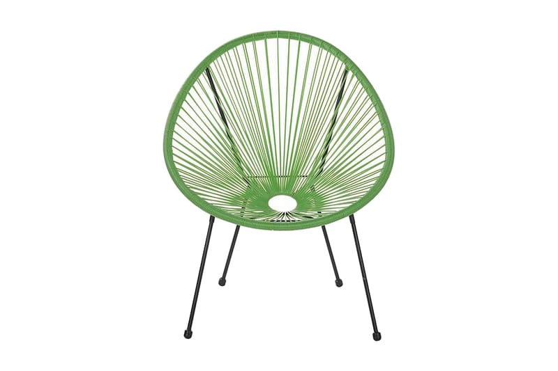 Parvekeryhmä Cayaco 70 cm + 2 tuolia - Polyrottinki/vihreä - Puutarhakalusteet - Parveke - Parvekekalusteet - Parvekesetti