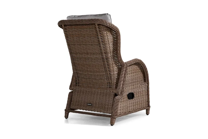 Parvekeryhmä Marcus 2 mekanismituolia pehmusteilla - Luonnonväri - Puutarhakalusteet - Parveke - Parvekekalusteet - Parvekesetti