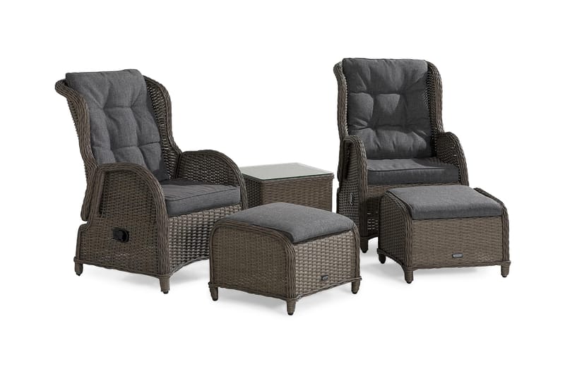 Parvekeryhmä Marcus 2 mekanismituolia pehmusteilla, Harmaa