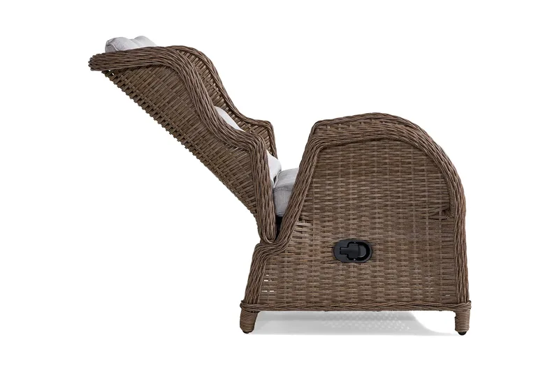 Parvekeryhmä Marcus 2 mekanismituolia pehmusteilla - Luonnonväri - Puutarhakalusteet - Parveke - Parvekekalusteet - Parvekesetti