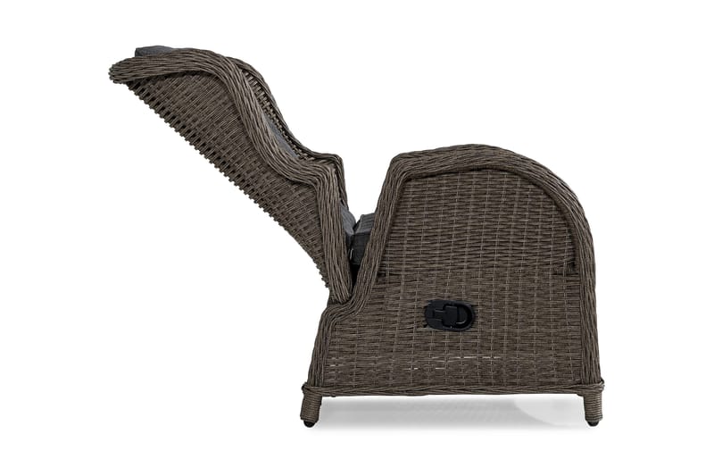 Parvekeryhmä Marcus 2 mekanismituolia pehmusteilla - Harmaa - Puutarhakalusteet - Parveke - Parvekekalusteet - Parvekesetti