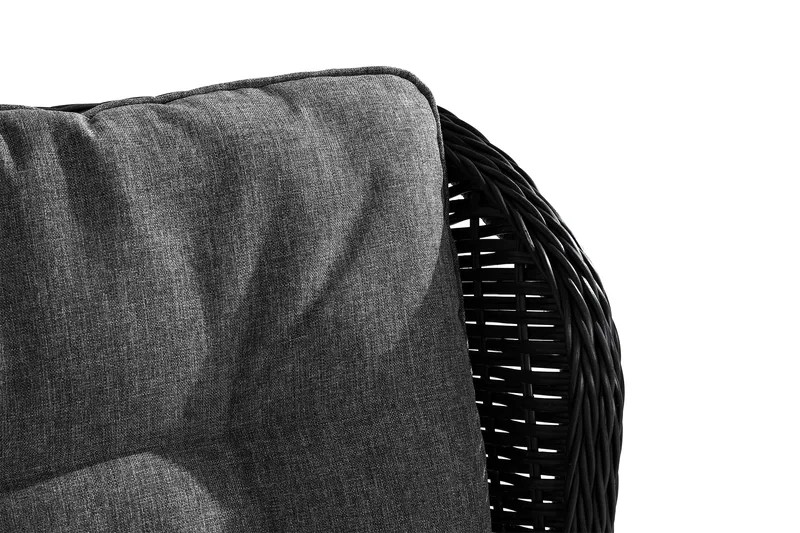 Parvekeryhmä Marcus 2 mekanismituolia pehmusteilla - Musta - Puutarhakalusteet - Parveke - Parvekekalusteet - Parvekesetti