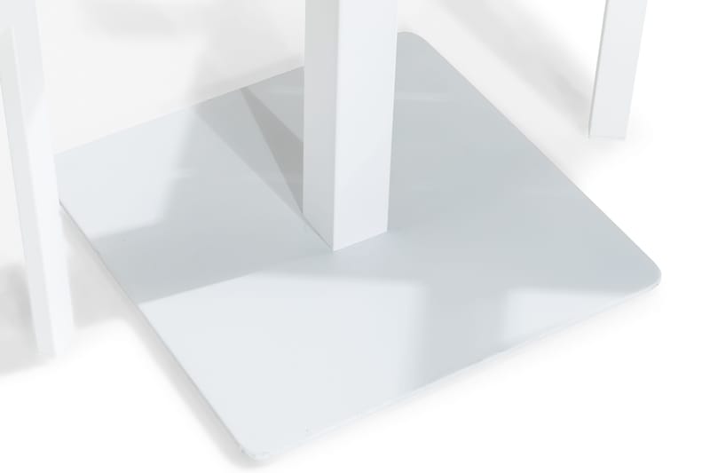 Parvekeryhmä Tunis 70x70 2 Tunis tuolia - Valkoinen/Harmaa - Puutarhakalusteet - Parveke - Parvekekalusteet - Parvekesetti