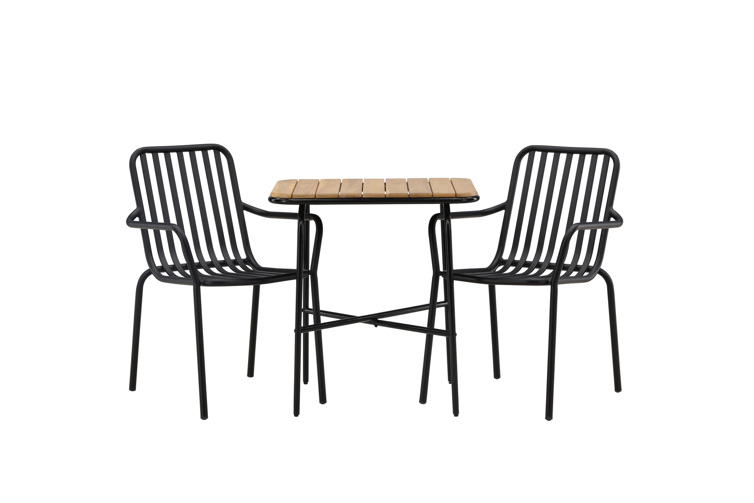 Parvekeryhmä Holmbeck 70 cm 2 Peking tuolia - Musta/Ruskea