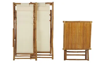 Parvekesetti Valkoinen/Beige ATRANI/SPELLO - Beige - Puutarhakalusteet - Parveke - Parvekekalusteet - Parvekesetti