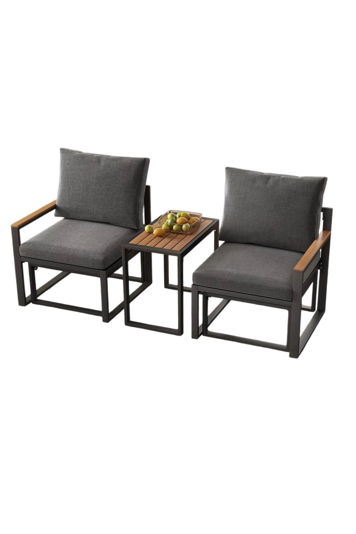 Puutarhan oleskeluryhmä Hanah Home Multilounge (64 x 68 x 64 cm) Harmaa - Harmaa