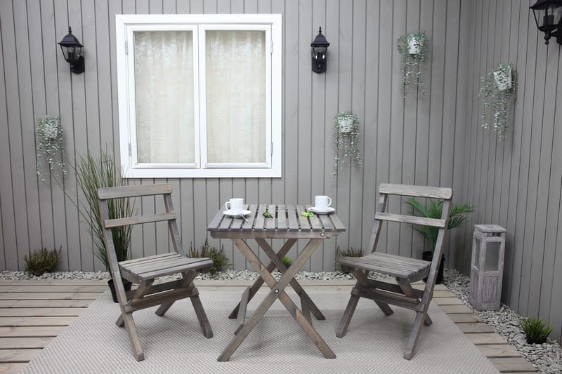 Ulkokalusteet Group Wilma & Knohult - Harmaa - Puutarhakalusteet - Parveke - Parvekekalusteet - Parvekesetti