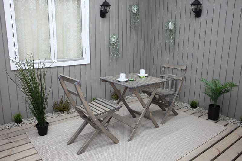 Ulkokalusteet Group Wilma & Knohult - Harmaa - Puutarhakalusteet - Parveke - Parvekekalusteet - Parvekesetti