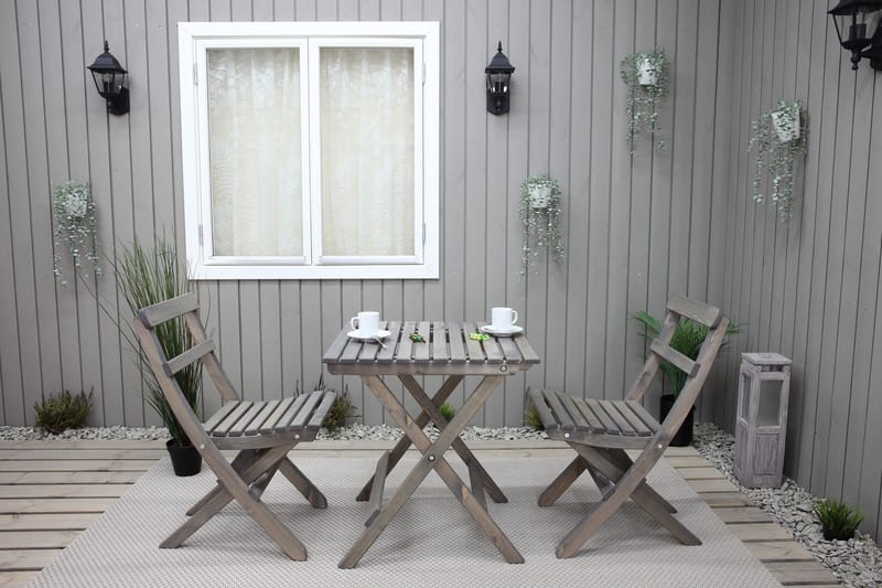 Ulkokalusteet Group Wilma & Knohult - Harmaa - Puutarhakalusteet - Parveke - Parvekekalusteet - Parvekesetti