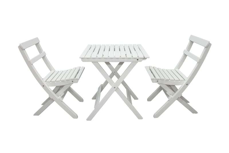 Ulkokalusteet Group Wilma & Knohult - Valkoinen - Puutarhakalusteet - Parveke - Parvekekalusteet - Parvekesetti