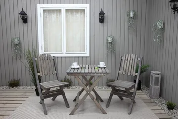 Ulkokalusteet Group Wilma & Visby - Harmaa - Puutarhakalusteet - Parveke - Parvekekalusteet - Parvekesetti