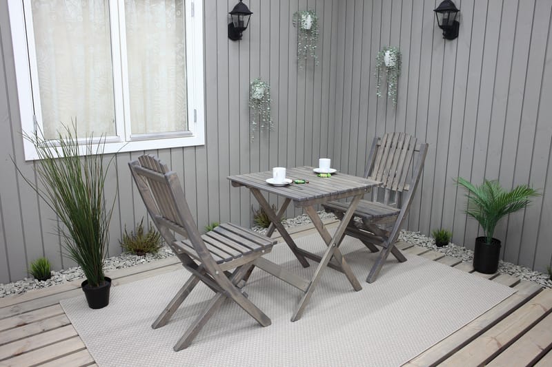 Ulkokalusteet Group Wilma & Visby - Harmaa - Puutarhakalusteet - Parveke - Parvekekalusteet - Parvekesetti