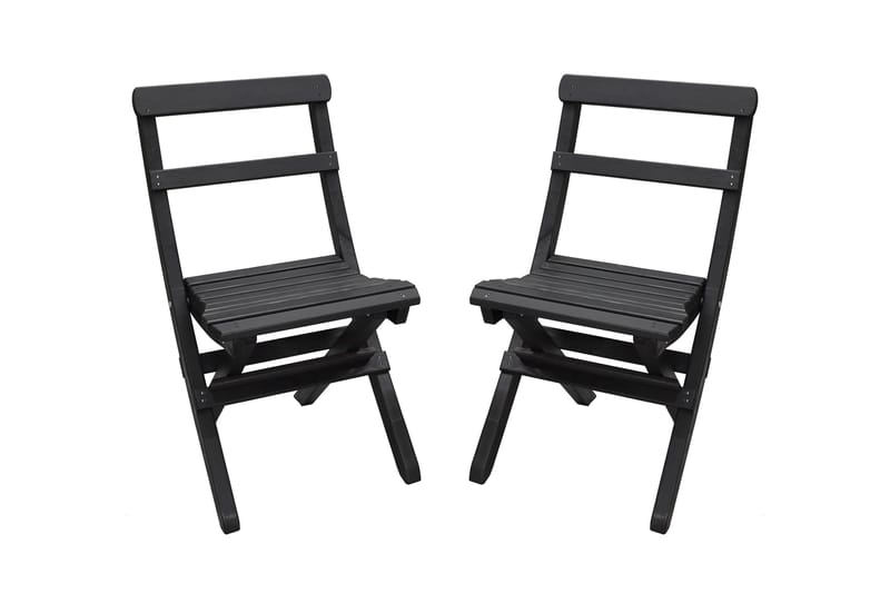 Wilma Kahvisetti 65x65 cm + 2 Tuolia Harmaa/Valkoinen - Baltic Garden - Puutarhakalusteet - Parveke - Parvekekalusteet - Parvekesetti