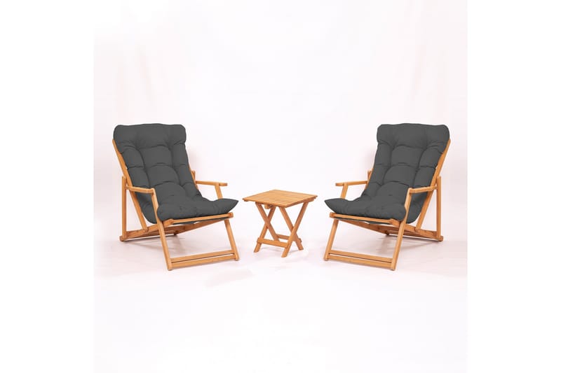 Parvez Parvekeryhmä 2-istuttava - Harmaa - Puutarhakalusteet - Parveke - Parvekekalusteet - Parvekesetti